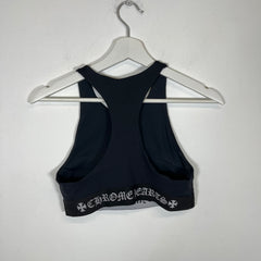 Chrome Hearts Black Sports Bra