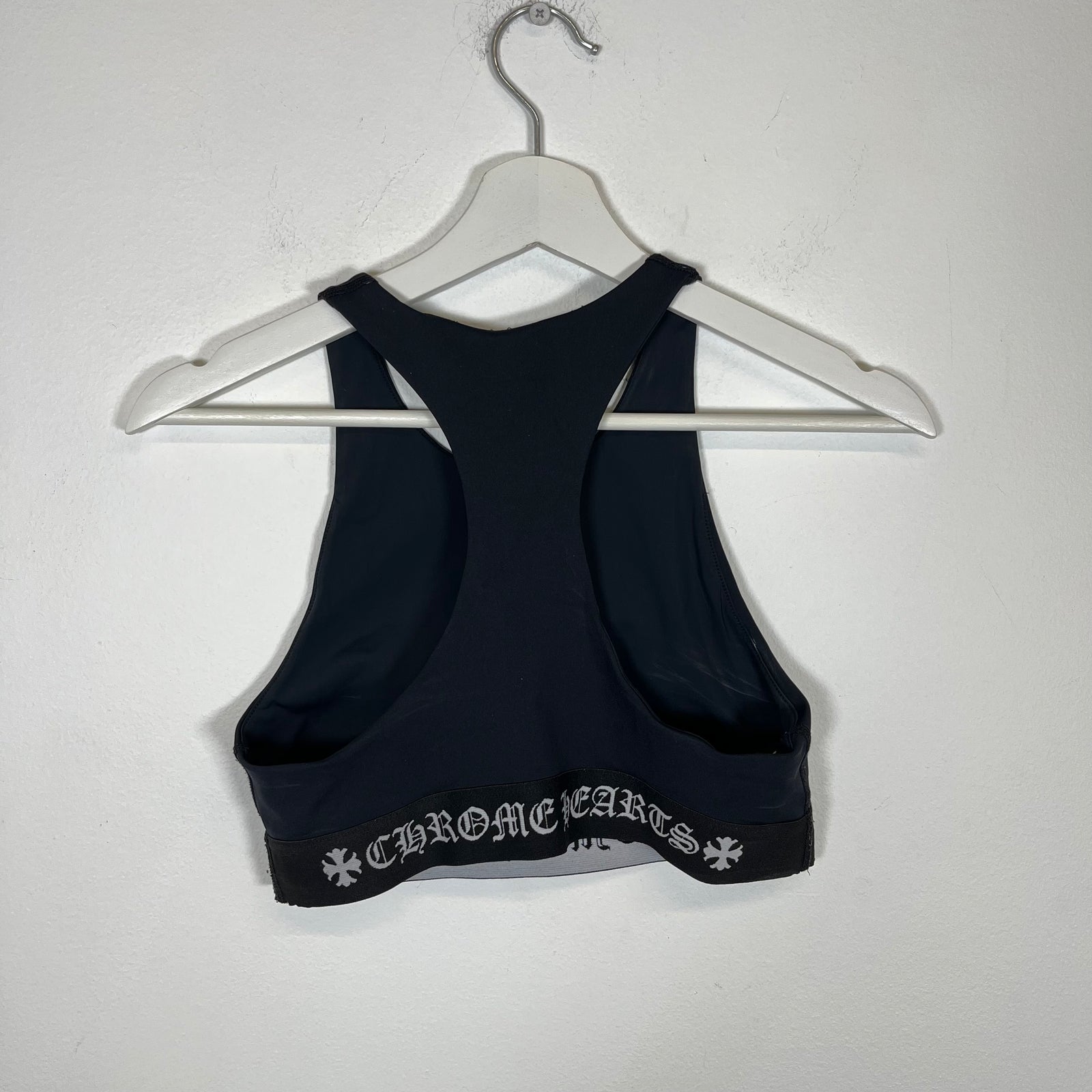 Chrome Hearts Black Sports Bra