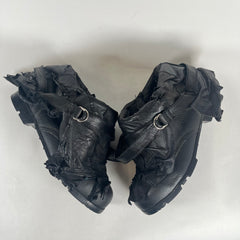 Yasuyuki Ishii S/S10 Foldable Leather Patchwork Boots Size 10