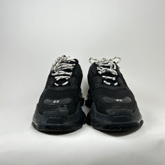 Balenciaga Black/Black Triple S Sneaker Size 10