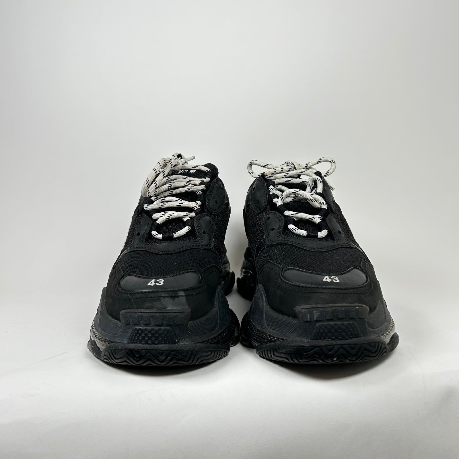 Balenciaga Black/Black Triple S Sneaker Size 10