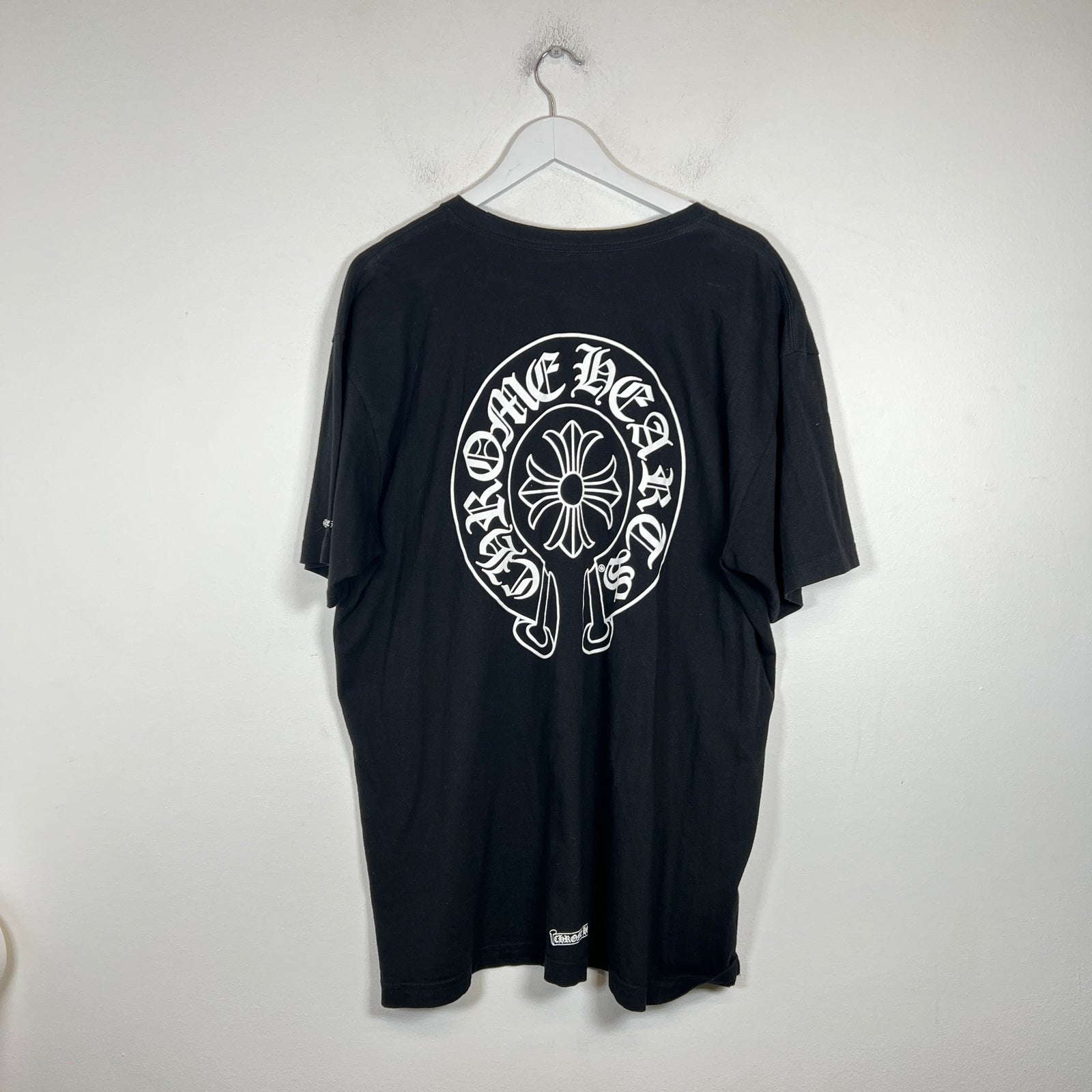 Chrome Hearts Black Horseshoe Logo T-Shirt Size XXL