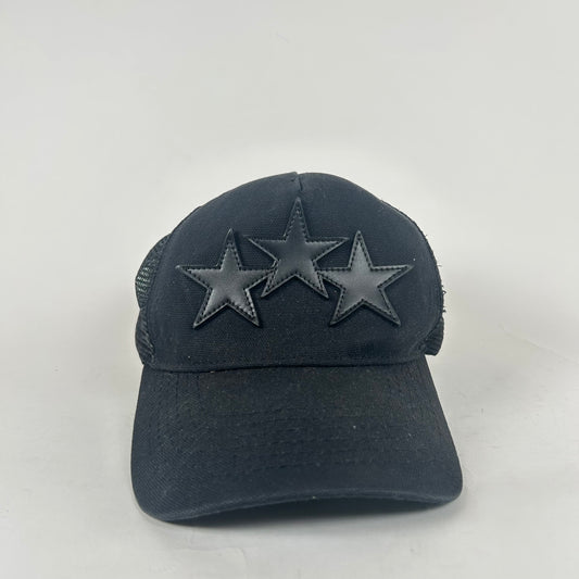 Amiri 3 Star Black Trucker Hat