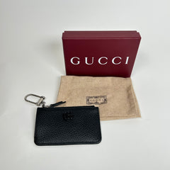 Gucci Black Leather Coin Case