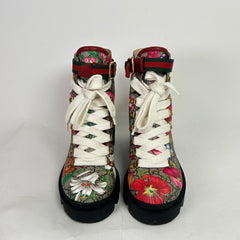 Gucci GG Monogram Flora Ankle Boots