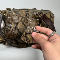 Prada Python Pione Pietre Shoulder Bag