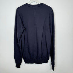 Rick Owens Navy Felpa Crewneck Size M