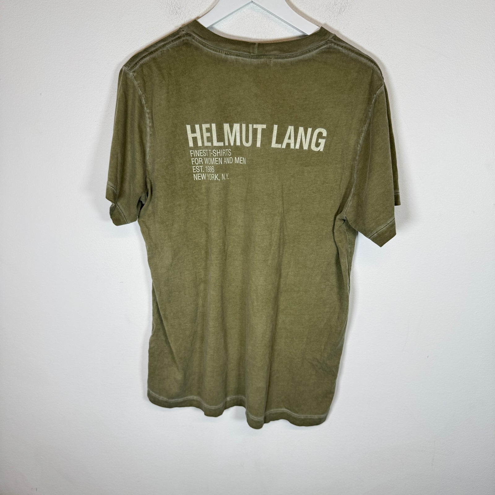 Helmut Lang Green Circle Logo T-Shirt Size M