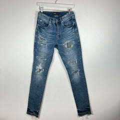 Purple Brand Blue Distressed Jeans Size 31