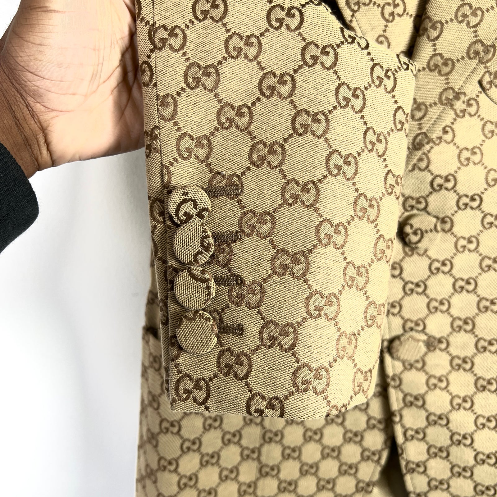 Gucci GG Monogram Canvas Two Piece Suit