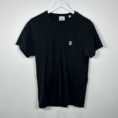 Burberry Black 'TB' Logo T-Shirt Size S