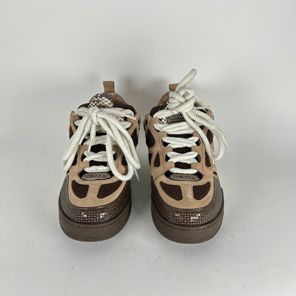 Louis Vuitton Python Snakeskin Skates Size LV 7.5