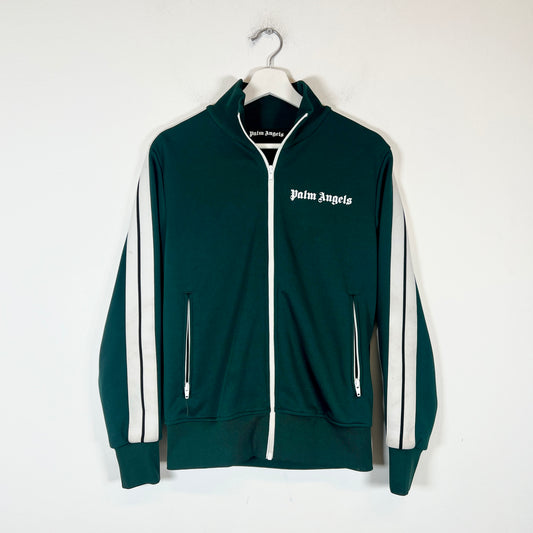 Palm Angels Green Logo Track Jacket Size S