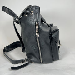Vivienne Westwood Black Orb Leather Backpack