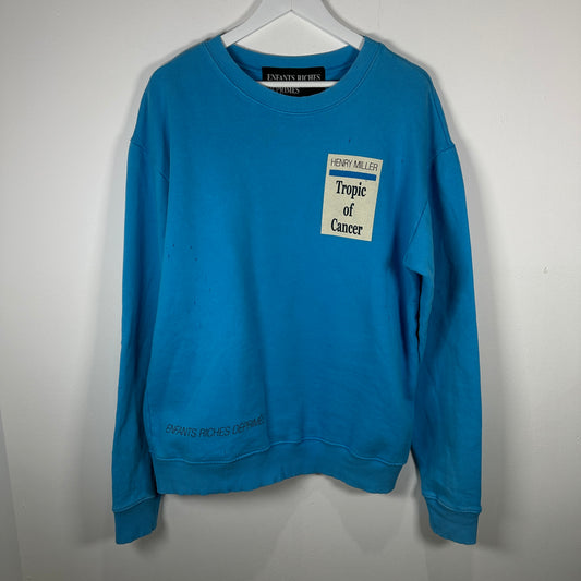 Enfants Riches Deprimes Blue 'Tropic of Cancer' Sweater Size XL