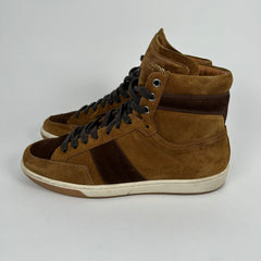 Saint Laurent SL/10H Court Brown Suede High Tops Size 41