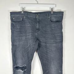 Saint Laurent Distressed D02 Black Jeans Size 38