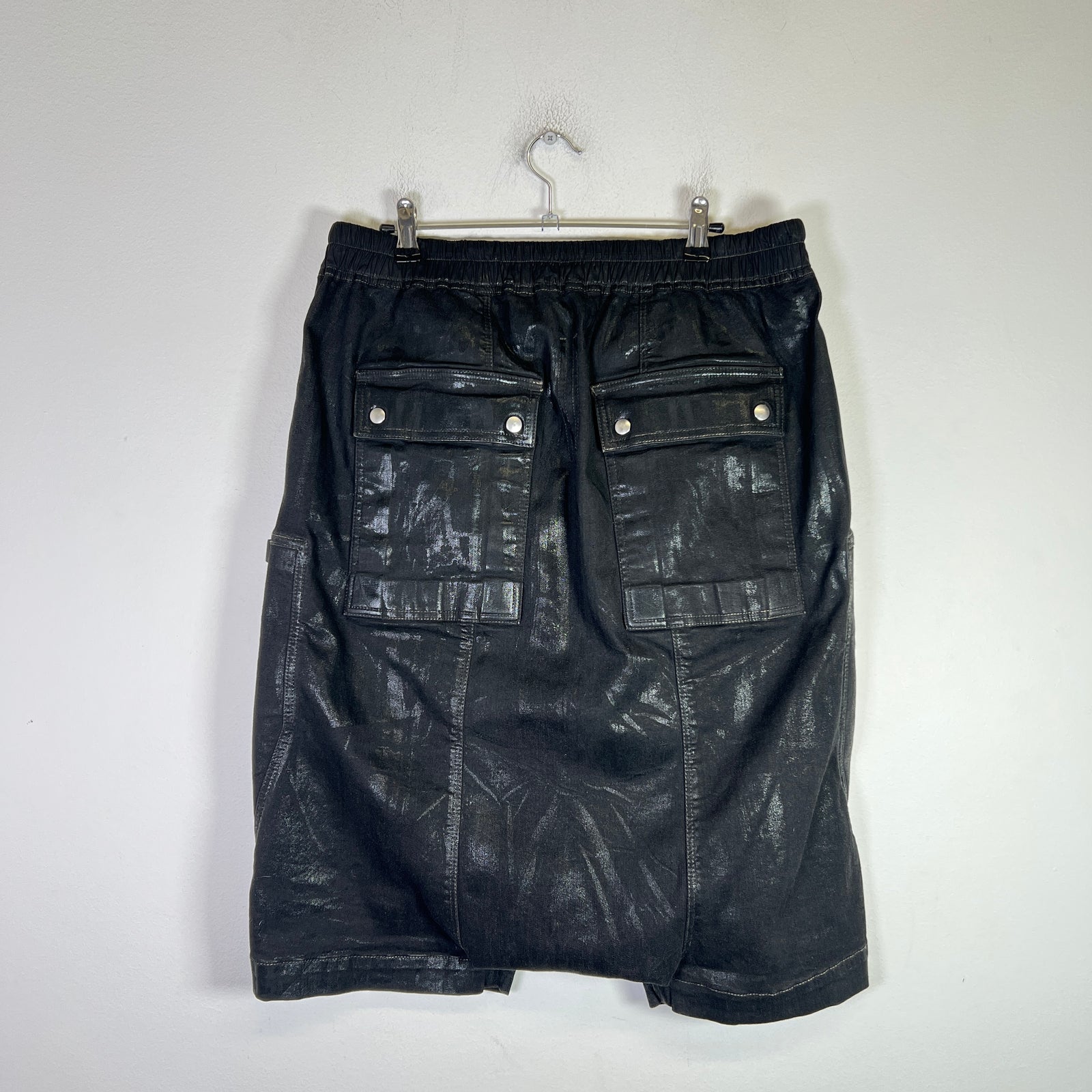 Rick Owens DRKSHDW Waxed Bauhaus Pod Shorts
