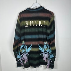 Amiri Striped 'Trees' Logo Flannel Shirt Size M