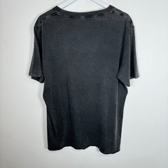 Saint Laurent Black Distressed Logo Tee Size XL