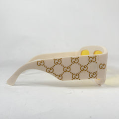 Gucci Ivory GG Monogram Acetate Sunglasses