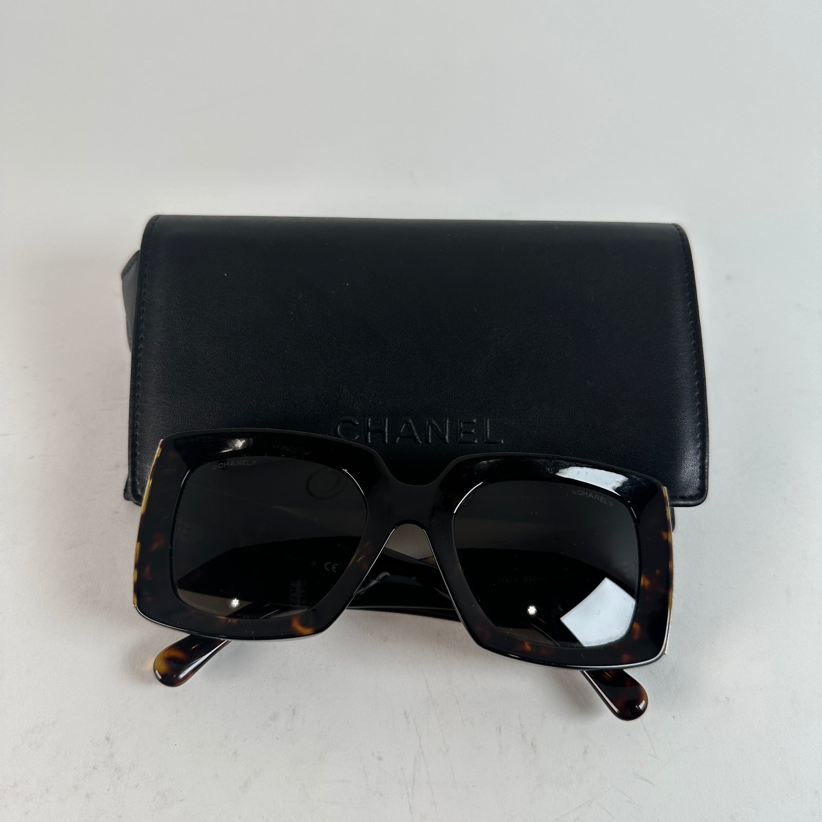 Chanel Tortoiseshell Gold Accent Glasses