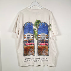Who Decides War Miami Stained Glass T-Shirt Size XXL