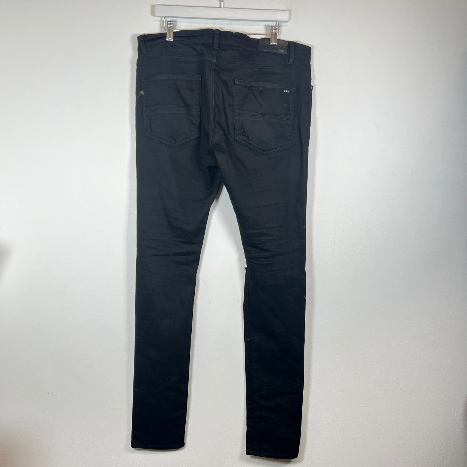 Amiri Black Distressed Thrasher Jeans Size 34