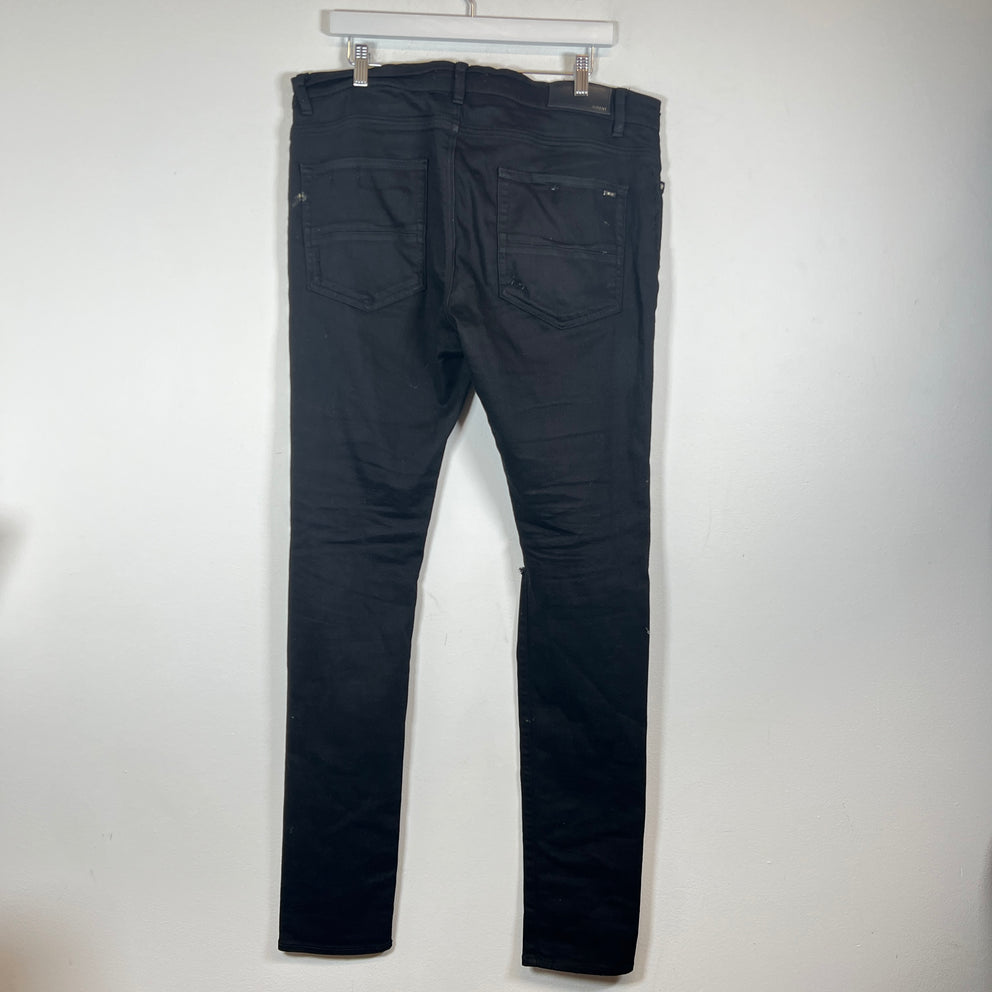 Amiri Black Distressed Thrasher Jeans Size 34