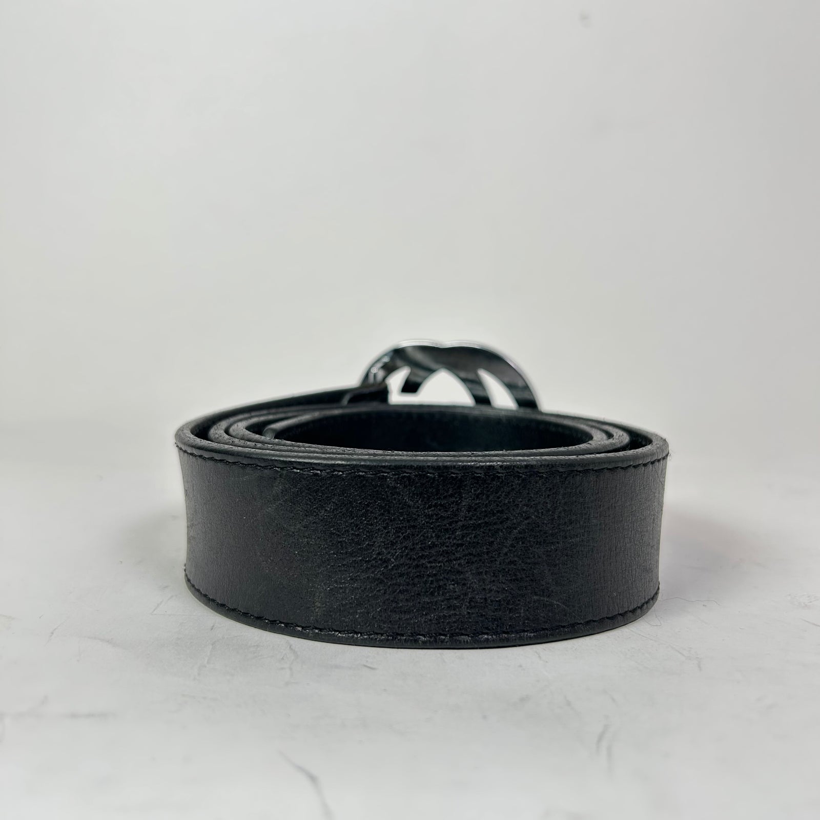 Gucci Black Signature Logo Belt