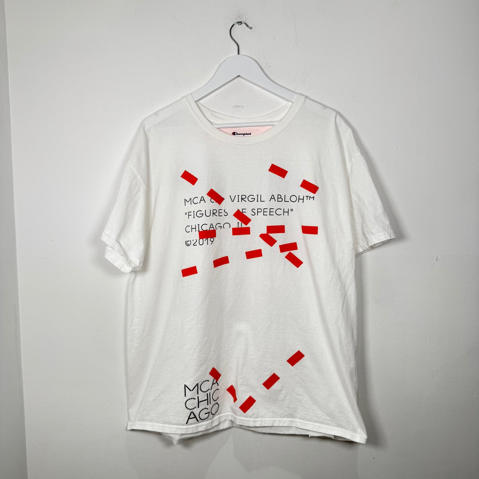 Virgil Abloh x Champion MCA 'Figures Of Speech' Graphic T-Shirt Size XL