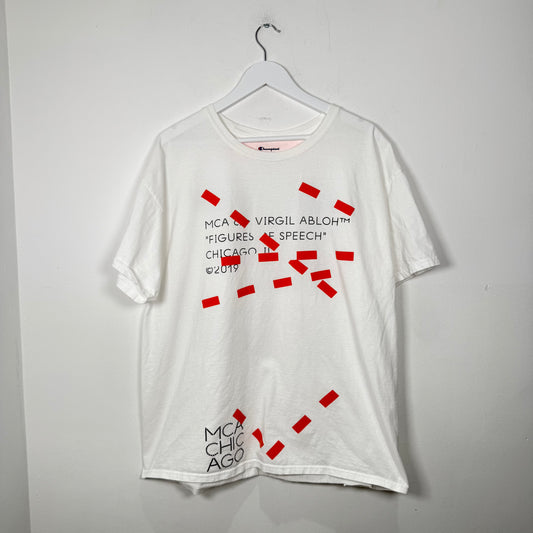 Virgil Abloh x Champion MCA 'Figures Of Speech' Graphic T-Shirt Size XL