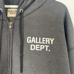 Gallery Dept Grey Vintage Zip-Up Hoodie Size XXL