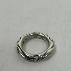Chrome Hearts Silver Scroll Ring Size 6