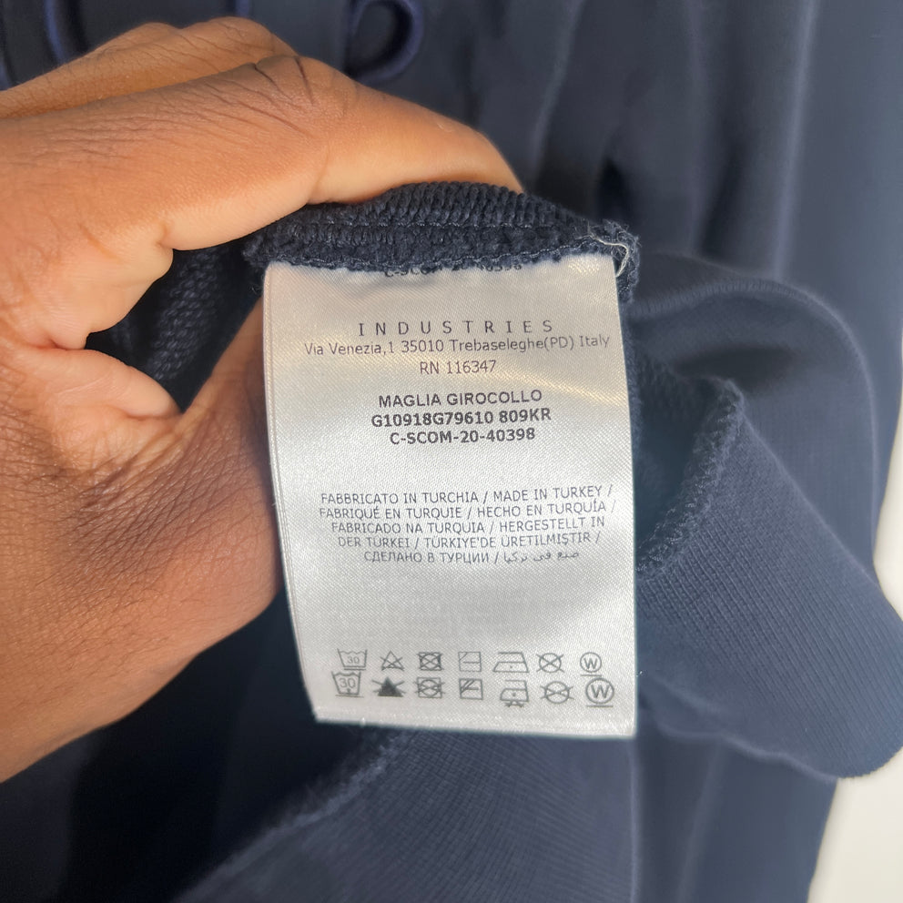 Moncler Navy Maglia Girocollo Crewneck Size L