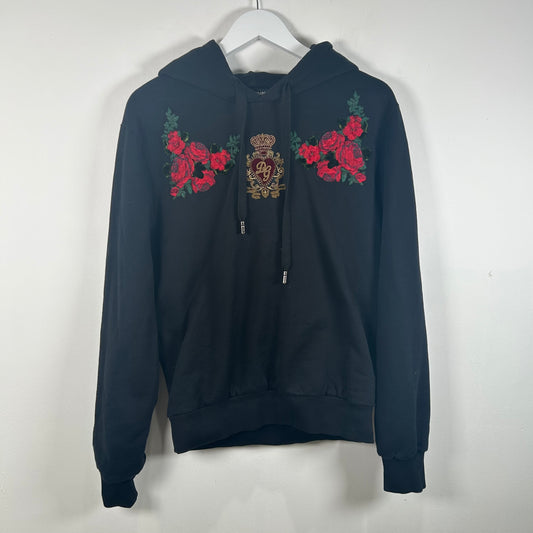 Dolce & Gabbana Floral Embroidered Hoodie Size M