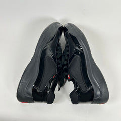 Prada Black Patent Leather Cup Sneakers Size 9
