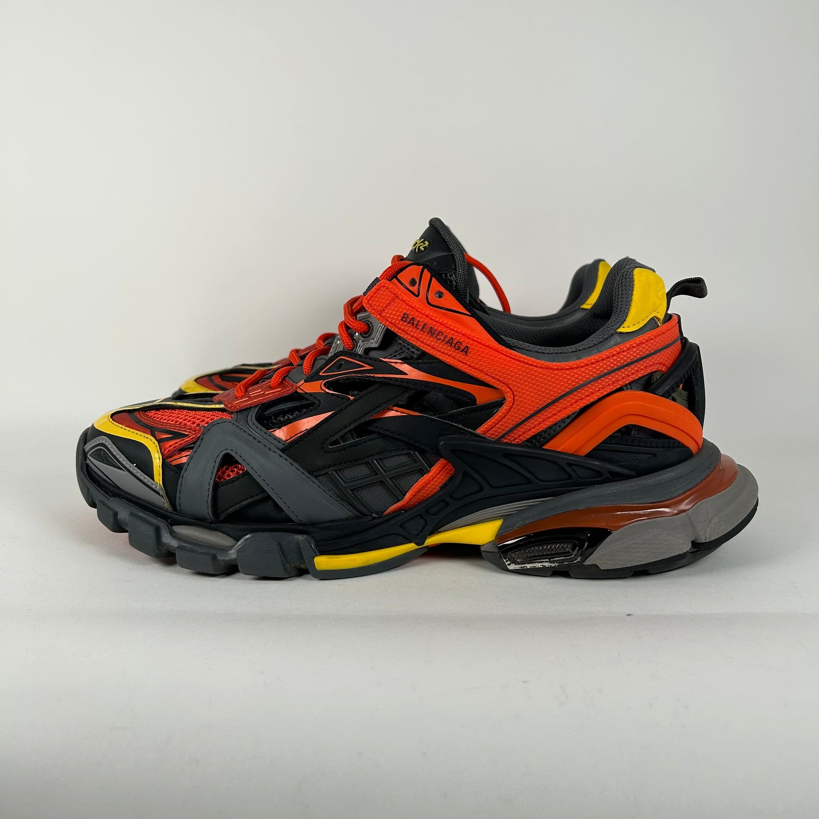 Balenciaga Orange/Black Track 2 Sneaker Size 12
