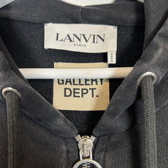 Gallery Dept x Lanvin Black Zip-Up Hoodie Size S
