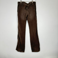 Dolce Gabbana Flared Brown Pants Size 29