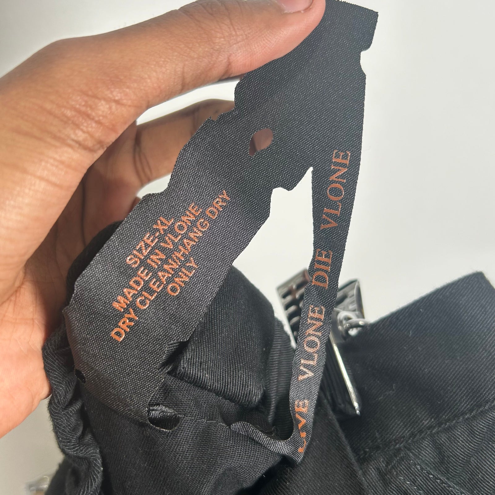 Vlone Yellow Logo Bondage Pants Size XL