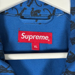 Supreme All Over Panther Snap Button Jacket Size XL