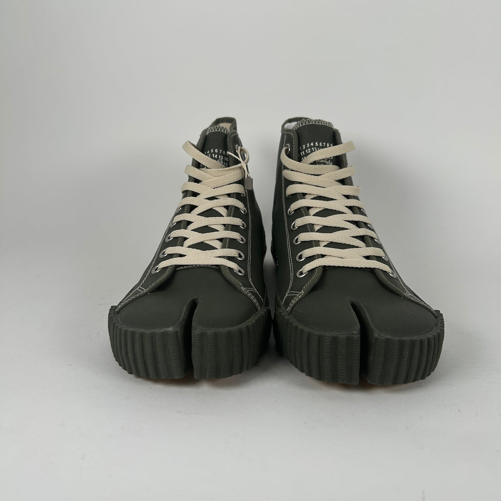 Maison Margiela Green Canvas Tabi Size 45