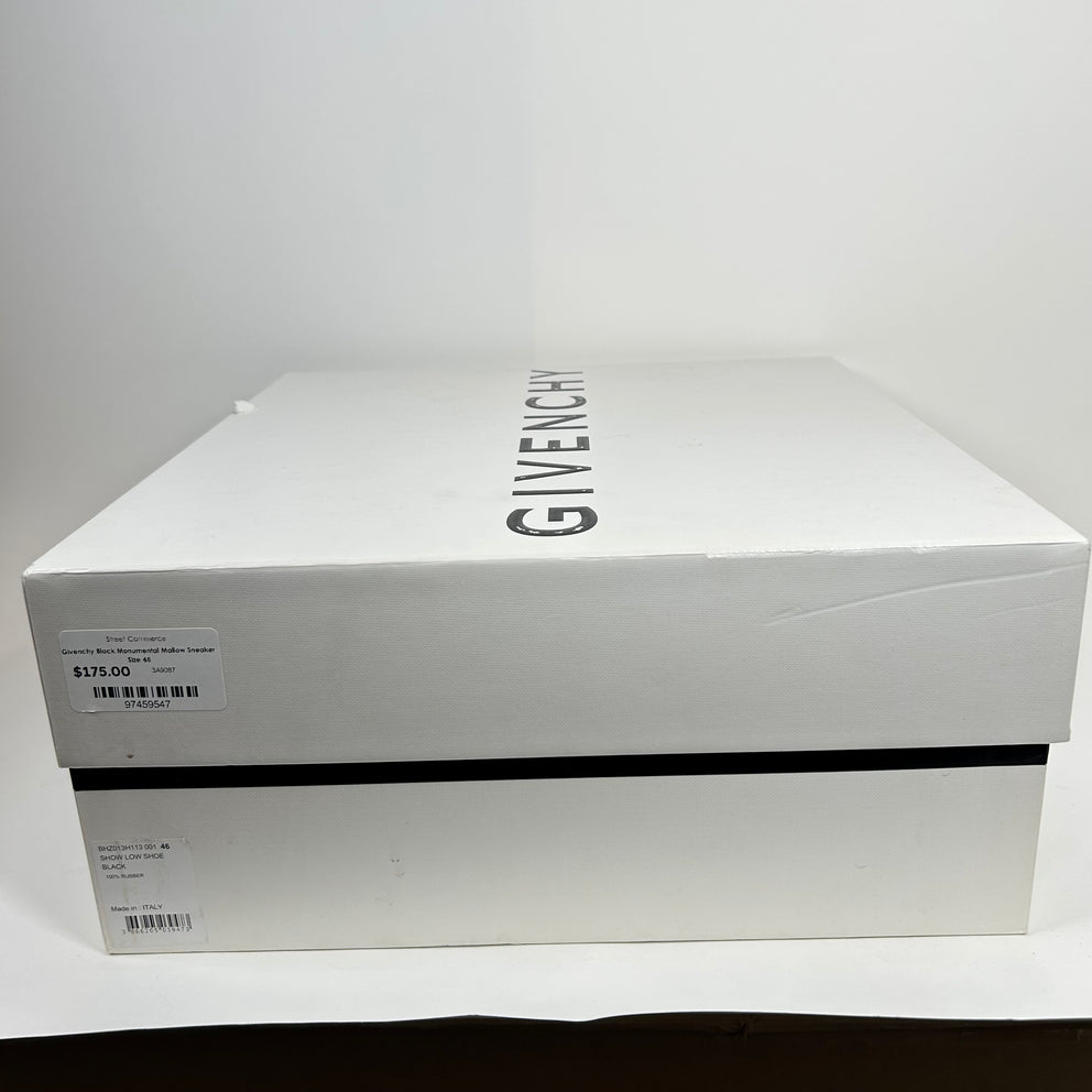 Givenchy Black Monumental Mallow Sneaker Size 46