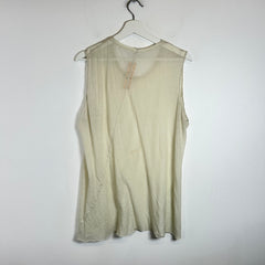 Rick Owens SS20 Neutral Tecuatl Tank Top Size L