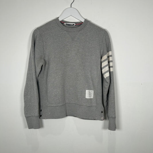 Thom Browne 4 Bar Grey Crewneck Size 1