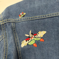 Kapital Smiley Sleeve Jean Jacket Size M