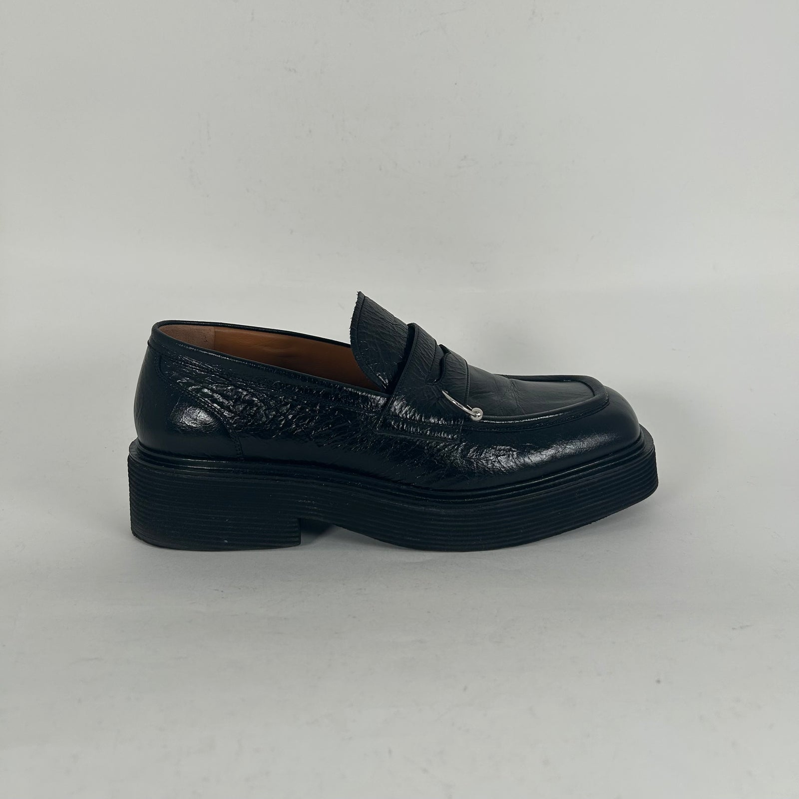 Marni Pierced Leather Platform Loafer Size 11