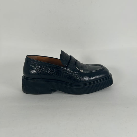 Marni Pierced Leather Platform Loafer Size 11