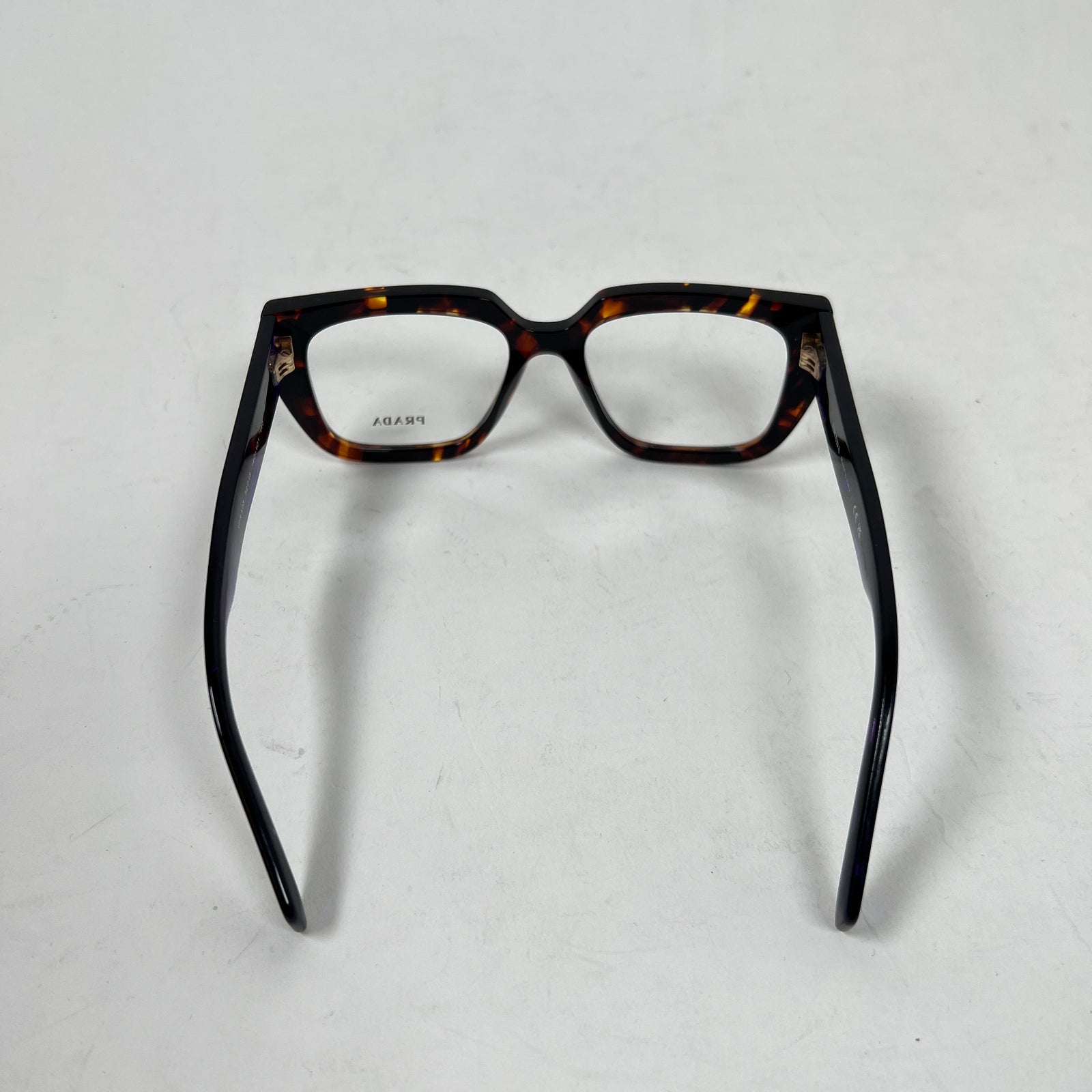 Prada Havana Magma Clear Frames